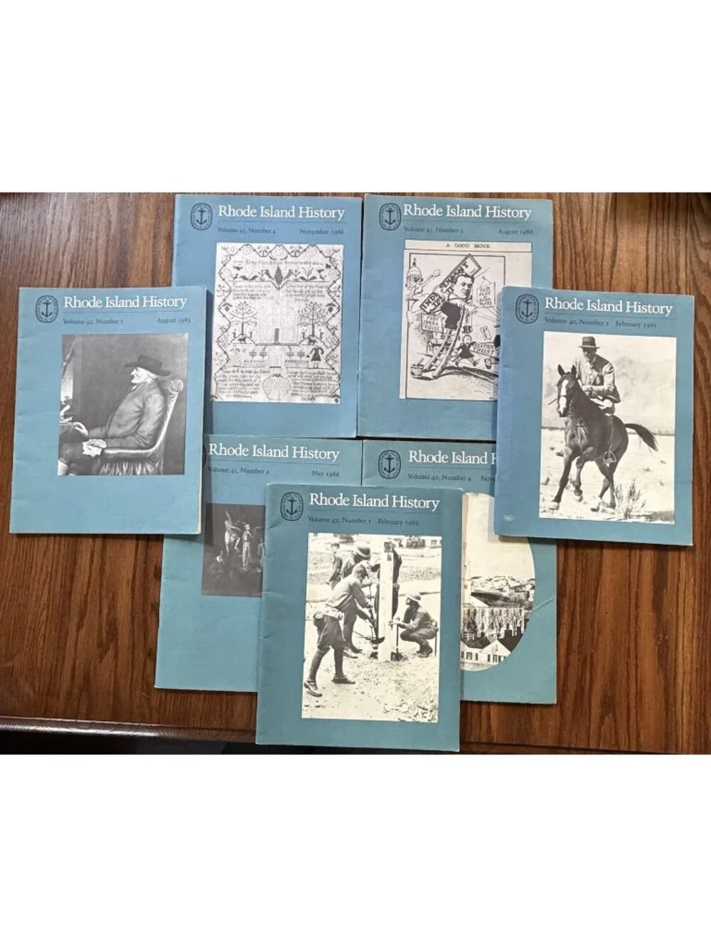 Rhode Island Historical Society Volumes 40, 42, 45  1981, 1983, 1986-7 Issues